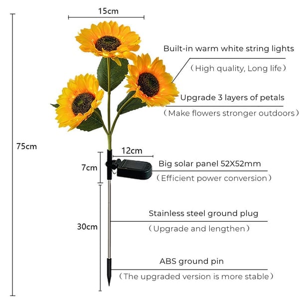 GardenRadiance — Zonnebloem Lampen | 50% KORTING