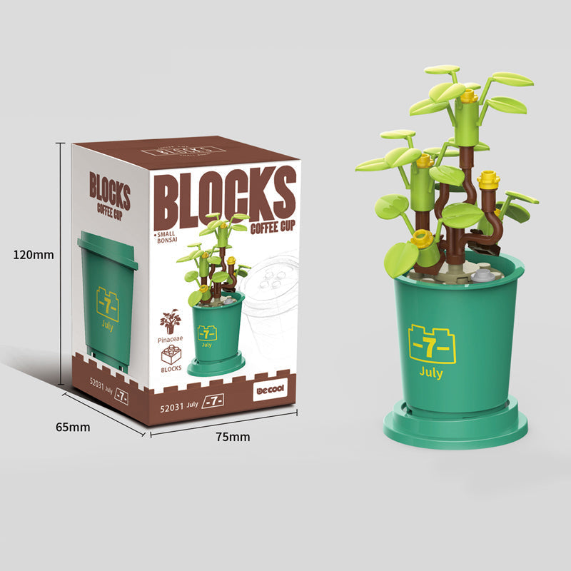 Koffiekopjes planten potblokken