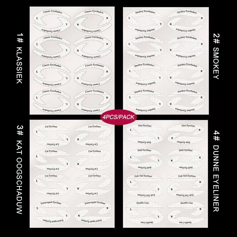Snelle Eyeliner Oogschaduw Stencils