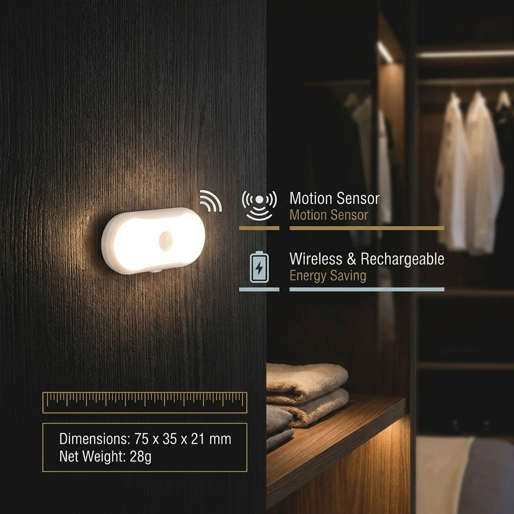 LumaTrail — Bewegingssensor Nachtlamp | 1+1 GRATIS