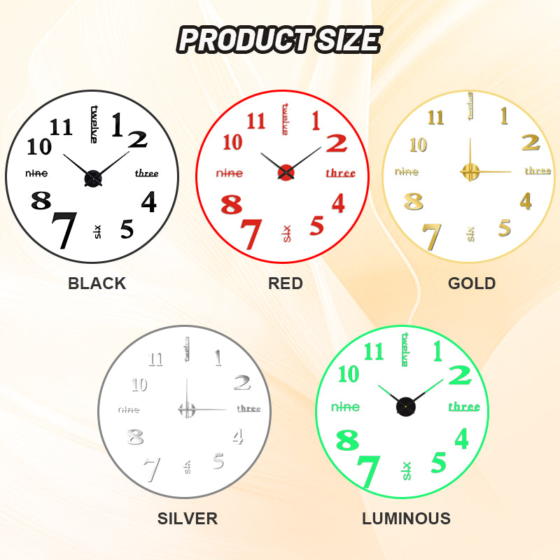 DecoTime™ – 3D Wandklok | Functionele Blikvanger voor Elk Interieur | 50% KORTING