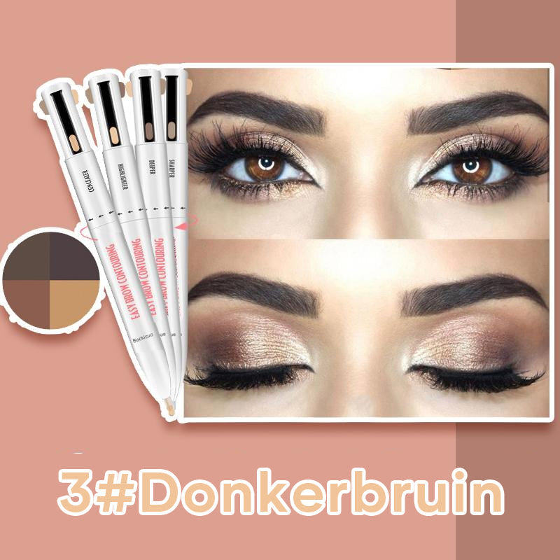 4-in-1 wenkbrauwcontour- en markeerstift