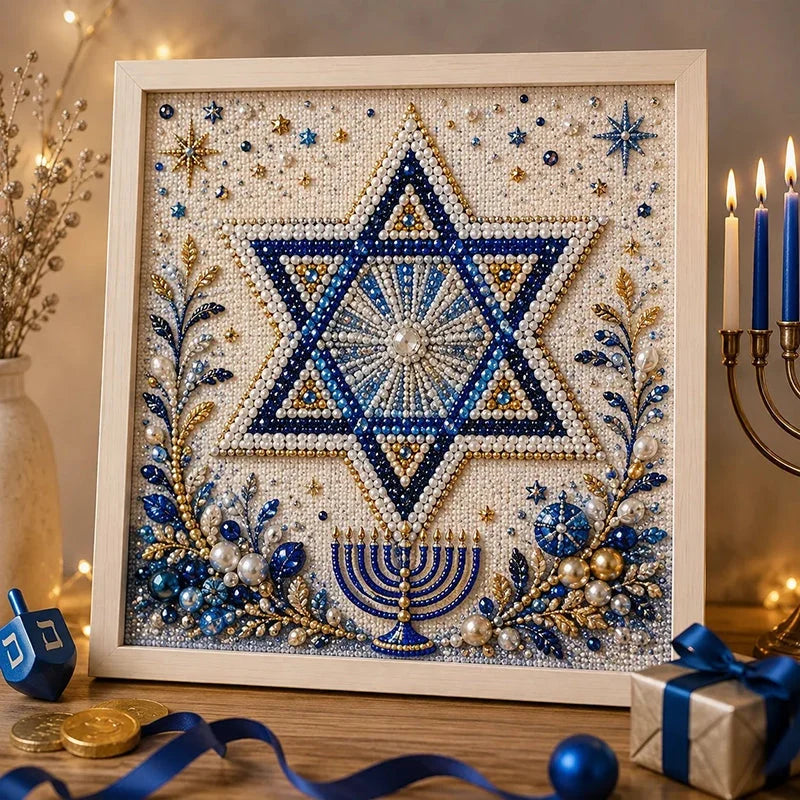 GlowCraft Menorah Knutselpakket — Ontsteek Vreugde, Straal Rust uit
