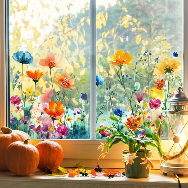 BloomView™ Kleurrijke raamsticker | 1+1 GRATIS