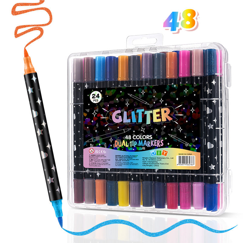 ColorSplash – 24 + 24 GRATIS Glitter Splash Markers
