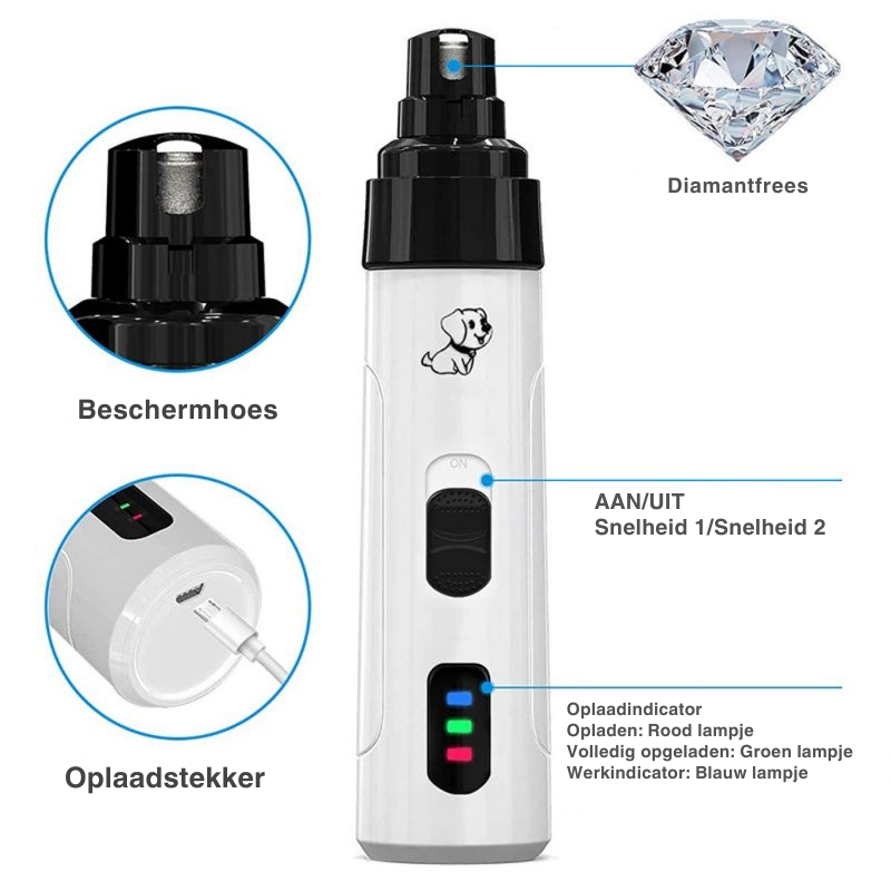 PawGlow – Elektrische nagelpolijster voor huisdieren | 50% KORTING