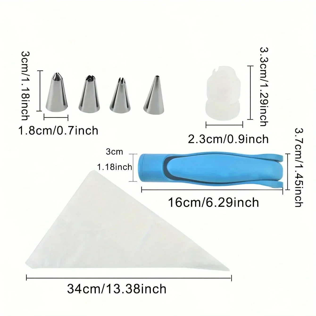 Taartdecoratiepen, multifunctioneel glazuurpistool