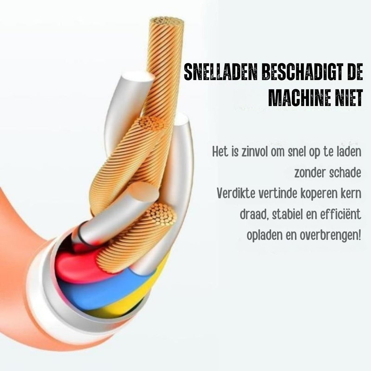 GlowCharge™ – Draaibare Kabel met Magnetische Oplaadconnector | 1+2 GRATIS
