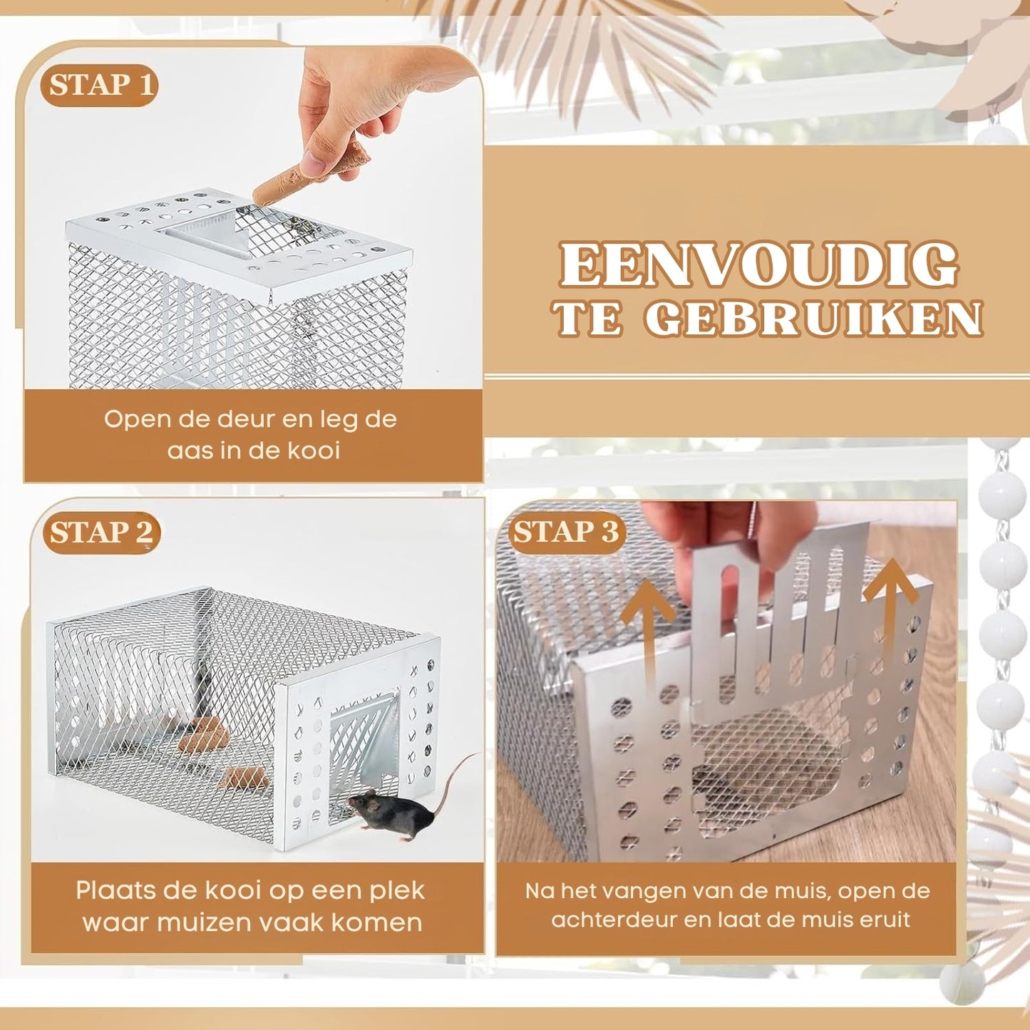 SafeCatch™ – Diervriendelijke Ratten- en Knaagdierkooi voor Binnen & Buiten | 50% KORTING