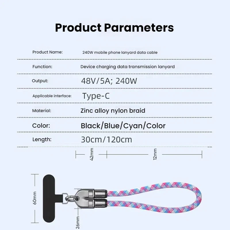 PowerLink – 240W PD snellaadkabel | 1+1 GRATIS