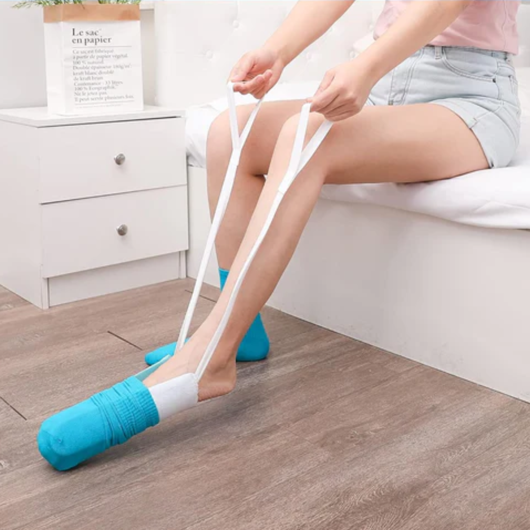 SockSlide – De makkelijke oplossing voor het aantrekken van sokken | 1+1 GRATIS