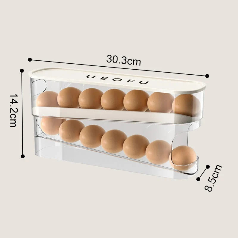 FreshNest Eiervak met Dubbel Dek – Ruimte Gemakkelijk Maximaliseren