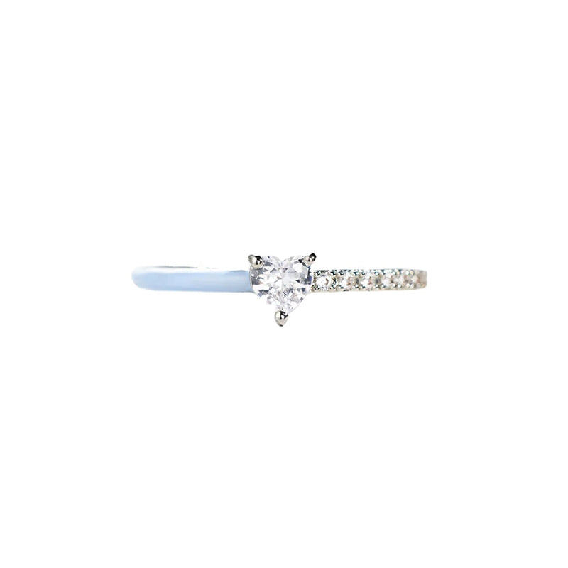 Aan mijn dochter - Gesneden Halve Emaille Ring