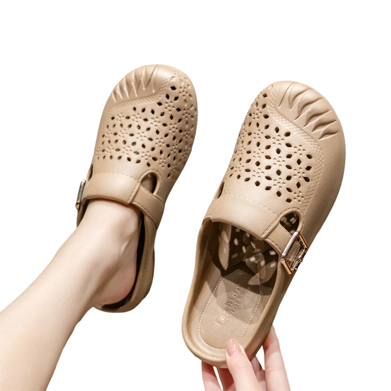Nora – Lichtgewicht, ademende instapslippers met voetboogondersteuning