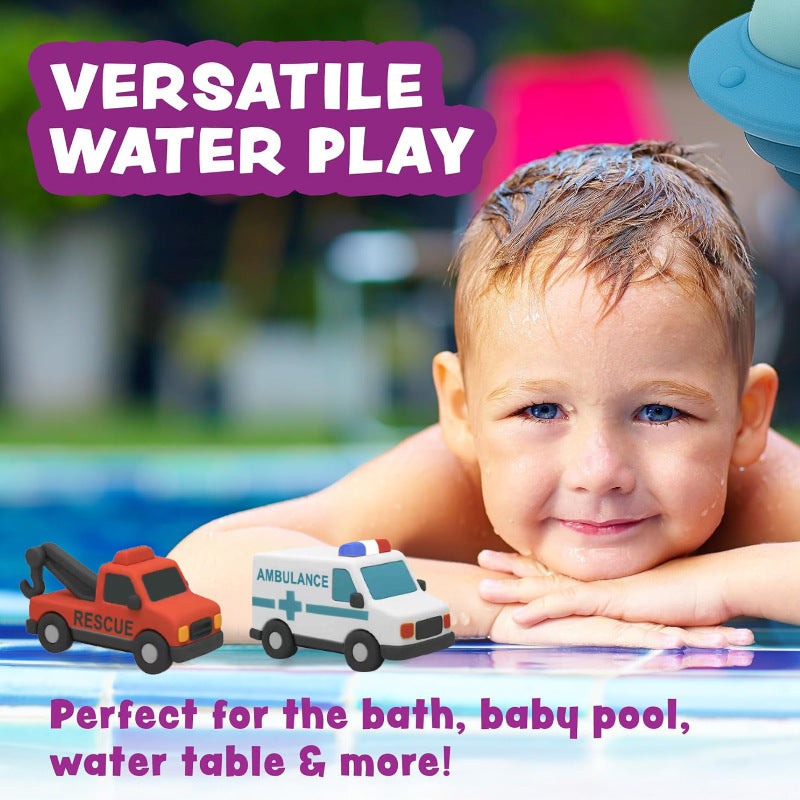 AquaFleet Voertuigen 6-delige Set — Puur Plezier Spetteren