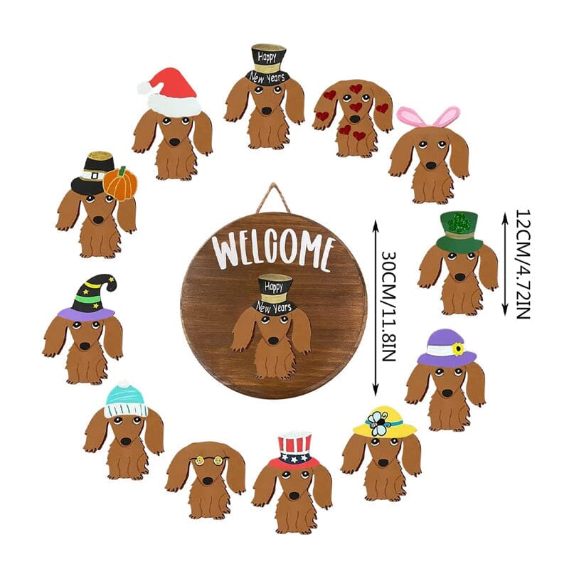 Verwisselbare Festival Doorplates Krans