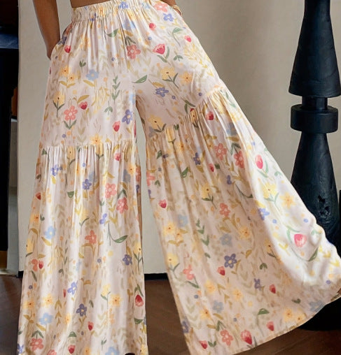 Lunara — Wijde Bloemenbroek | 50% KORTING