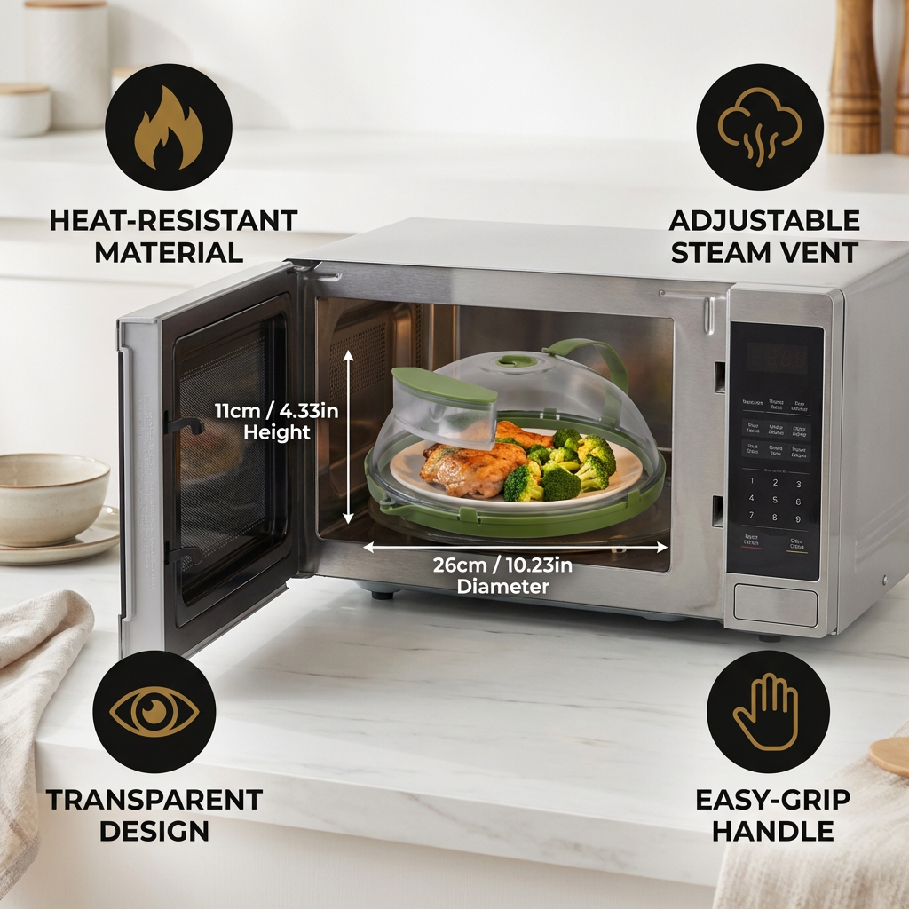 CleanShield — Magnetron-voedseldeksel | 50% OFF