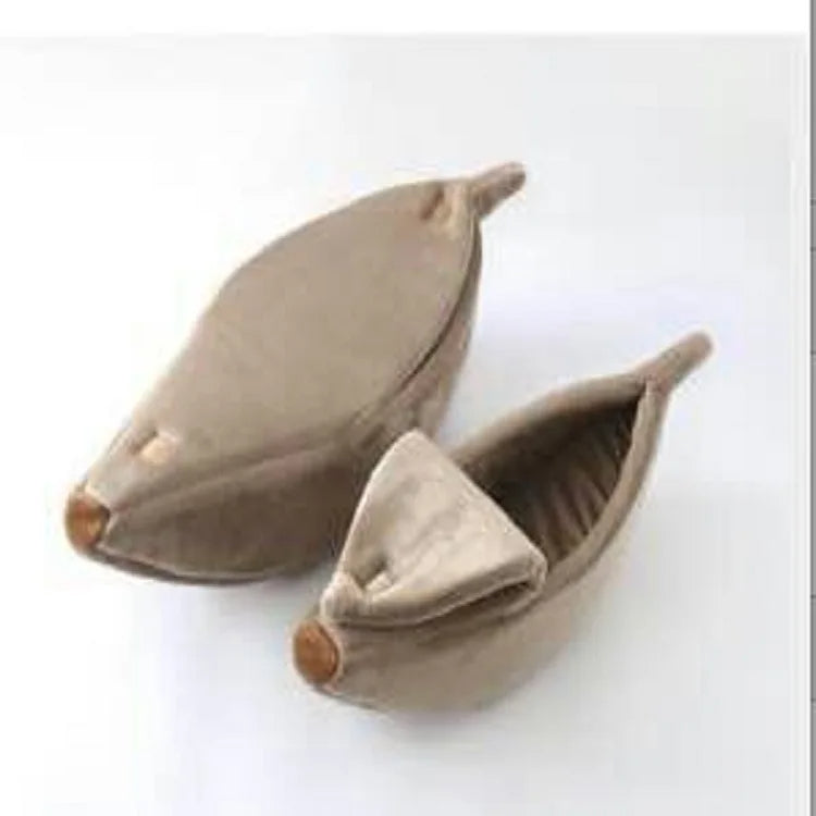 Het gezellige banaan -vormige bed voor je harige vriend!