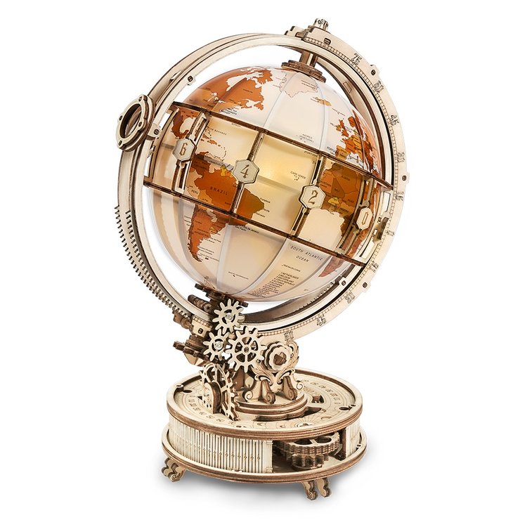 LumiGlobe - Lichtgevende 3D wereldbol puzzel lamp | 50% KORTING