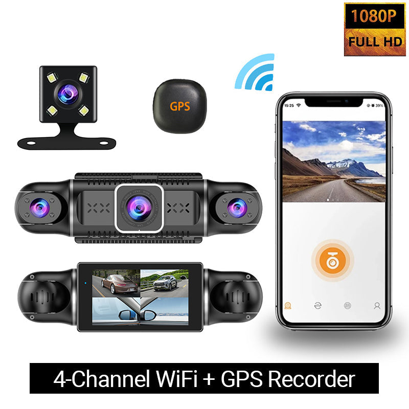 Variant image for 4-Kanaals 1080p Auto-Recorder - Kristalheldere Beveiliging Voor Uw Auto-2