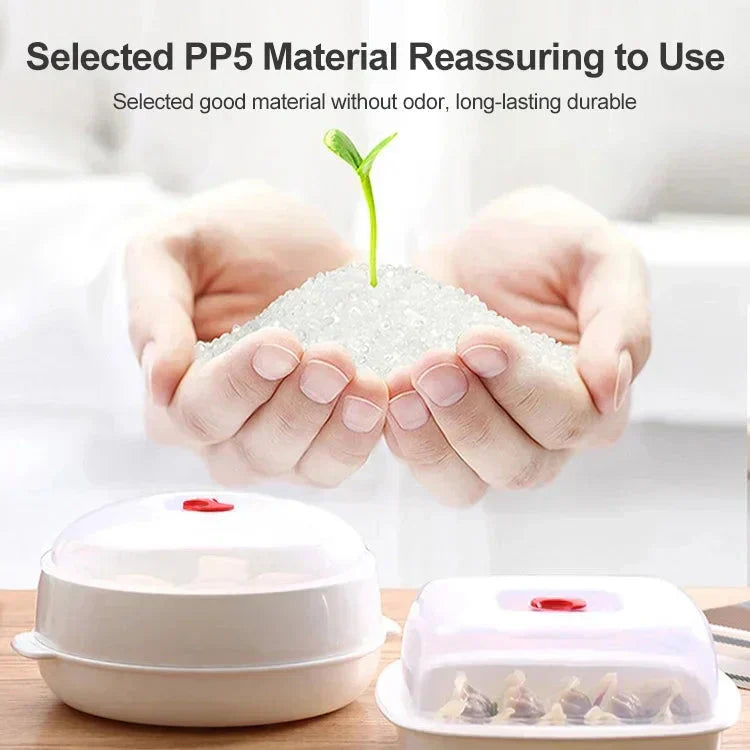 SteamChef – Multifunctionele magnetronstomer en kookcontainer