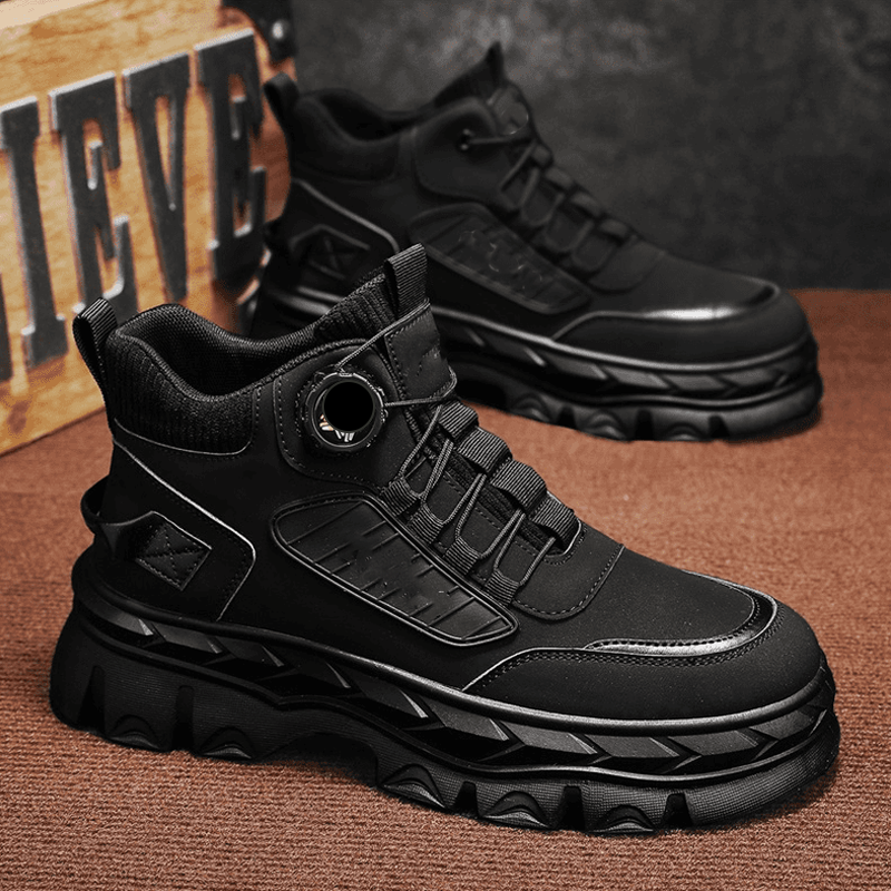 TrailRetro – Retro-geïnspireerde, robuuste enkellaarsjes voor heren