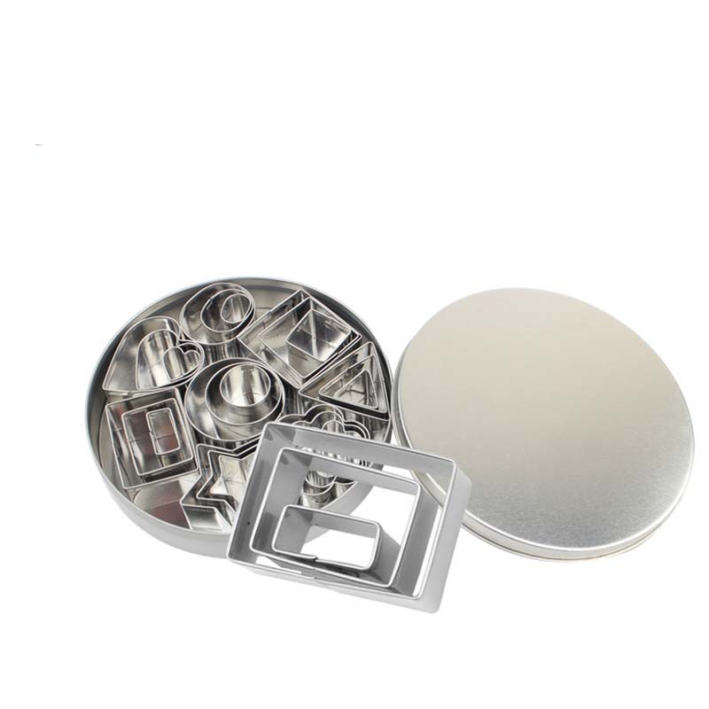 BakeJoy – 24-delige kerstkoekjesvormset van roestvrij staal