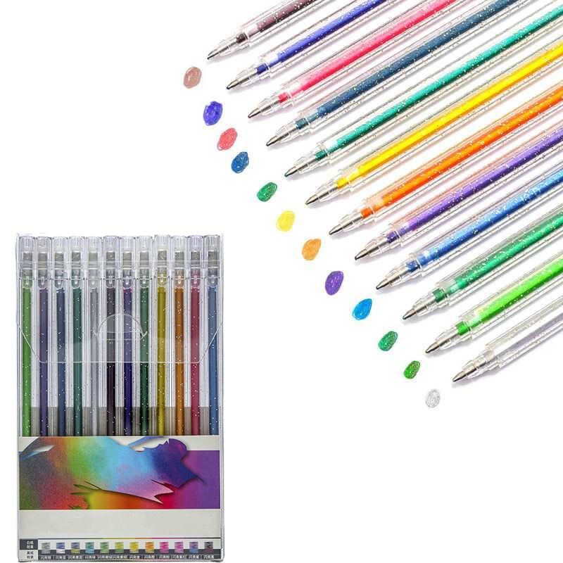 GleamArt – Duurzame Glitter Gelpennen 18 stuks | 50% KORTING