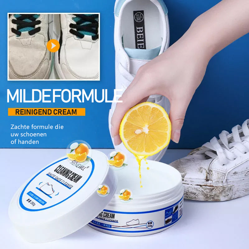 ShinyShoes™ – Snelste Schoenen Whitening Reinigingscreme - Met GRATIS spons