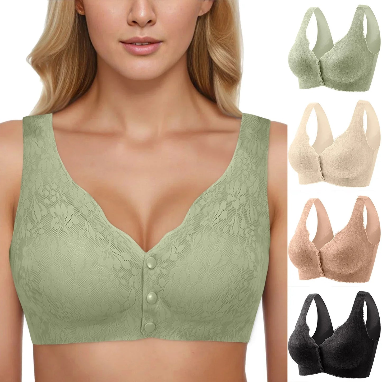 Plus Size Stretch Knoop Voor Comfy BH™ - Zo comfortabel dat je vergeet dat je een beha draagt!