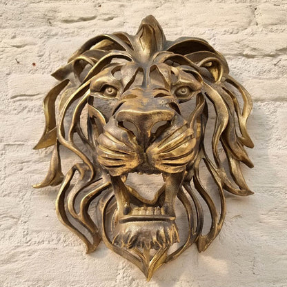 Lion Head Wall Mounted Art