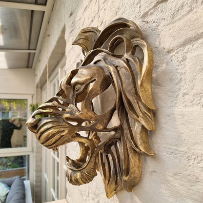 Lion Head Wall Mounted Art