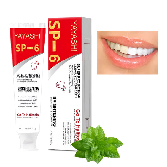 BrightBiotic - 100 ML SP-6 Probiotic Whitening Tandpasta | 1+1 GRATIS