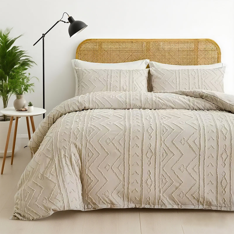 LuxeLoom Cutwork Zacht Pluizend Beddengoed Set — Zachtheid die Verzacht