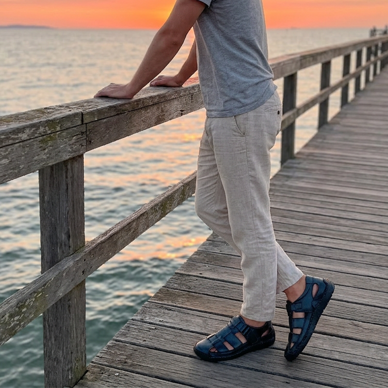Heidi – Heren Ademend Outdoor Sandalen met Verstelbare Bandjes
