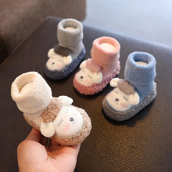 Ava – Babysokken van katoen met antislip en warmteregulatie