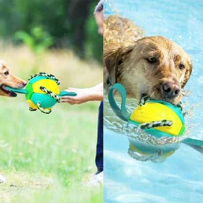 Kauwbare knijpbare UFO bal voor hond