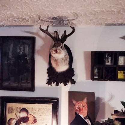Kunstmatige jackalope taxidermie decoratie