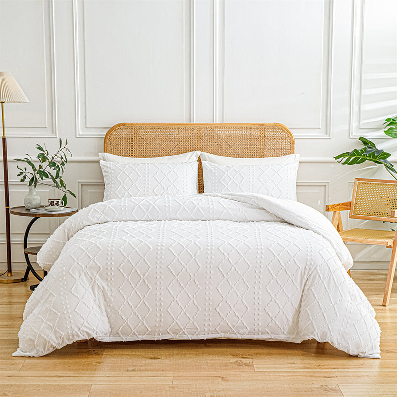 LuxeLoom Cutwork Zacht Pluizend Beddengoed Set — Zachtheid die Verzacht
