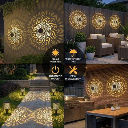 LumaMandala — Solar Projector Licht | 1+1 GRATIS