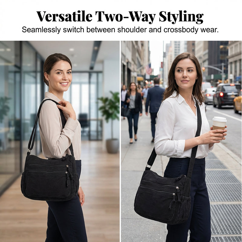 Sally — Casual Canvas Tas | 50% KORTING