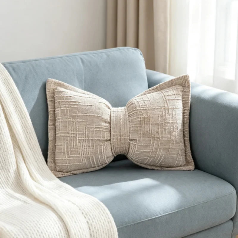 LuxeFleur Strik Chenille Kussen – Gezellig Comfort, Moeiteloze Stijl