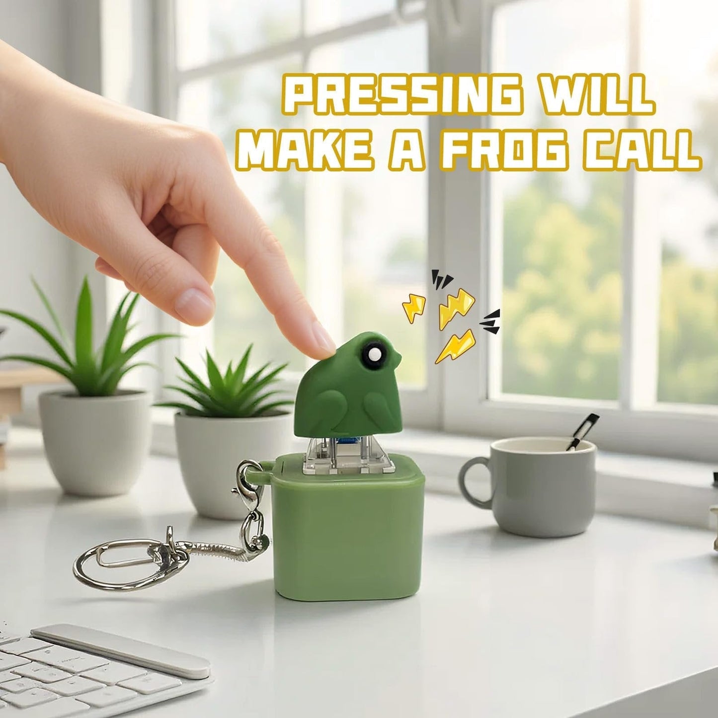 FroGlow Croaking Keychain – Stress verminderen