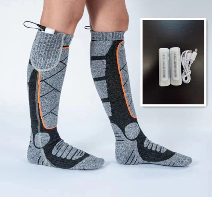 Ava – Oplaadbare verwarmde voetenwarmers voor wintercomfort