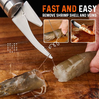 ShrimpPro — Roestvrij Garnalen Pel & Ontdarmmes Set van 5 stuks | 50% KORTING