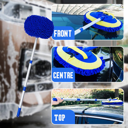 Telescopische Auto Was Mop — Bereik moeiteloos, glans direct