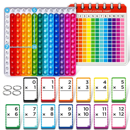 MathMaster - Wiskunde Flash Cards en Pop Fidget Chart | 50% KORTING