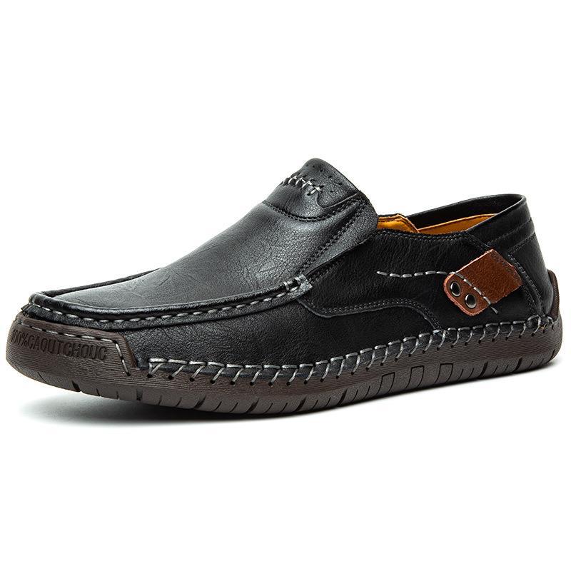 Nolan – Herenleren schoenen met flexibel comfort