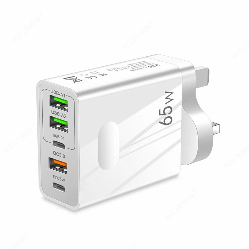 PowerPlug 65W — Snel opladen, Levenslang gratis